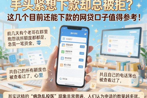 手头紧想下款却总被拒？这几个目前还能下款的网贷口子值得参考！