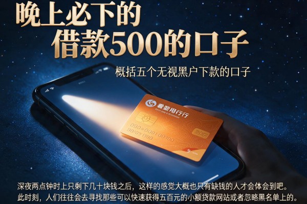 晚上必下的借款500的口子，概括五个无视黑户下款的口子