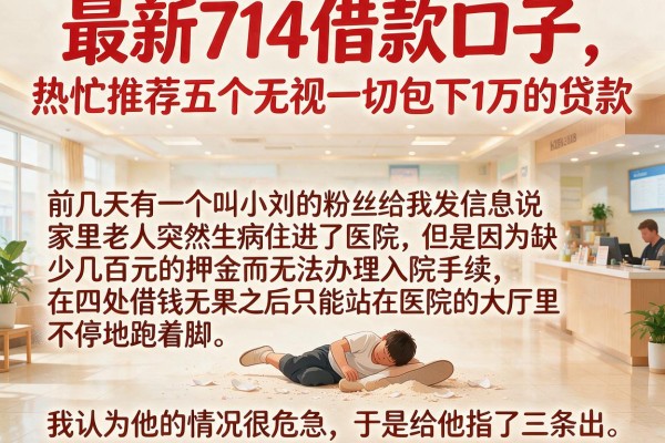 最新714借款口子，热忱推荐五个无视一切包下1万的贷款