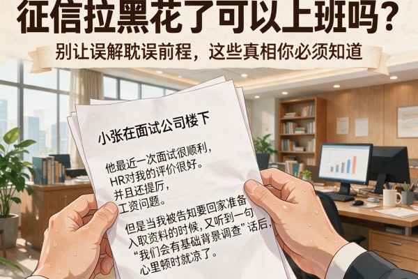 征信拉黑花了可以上班吗？别让误解耽误前程，这些真相你必须知道