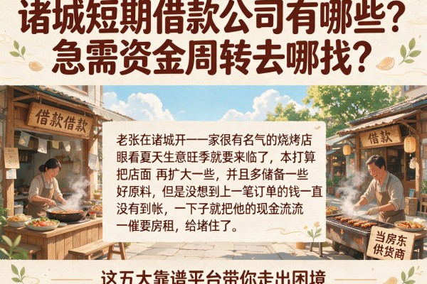 诸城短期借款公司有哪些？急需资金周转去哪找？这五大靠谱平台带你走出困境