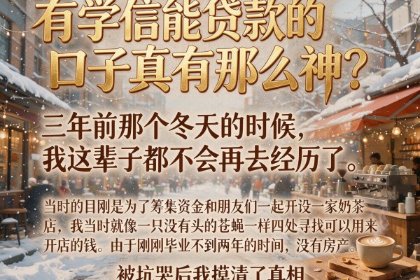 有学信能贷款的口子真有那么神？被坑哭后我摸清了真相