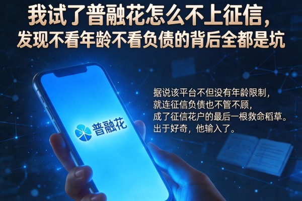我试了普融花怎么不上征信,发现不看年龄不看负债的背后全是坑