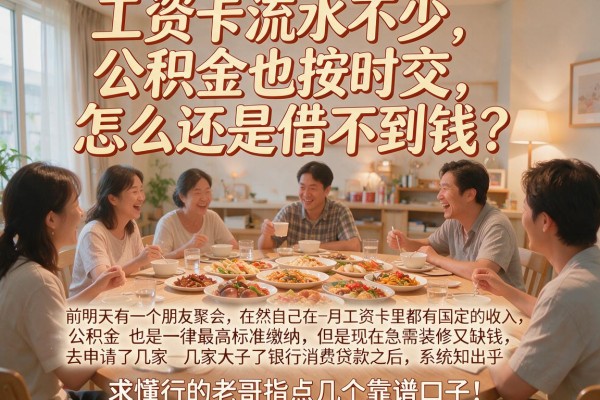 工资卡流水不少，公积金也按时交，怎么还是借不到钱？求懂行的老哥指点几个靠谱口子！