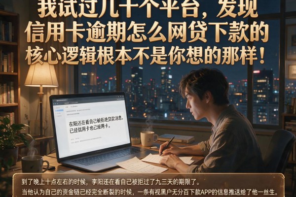 我试过几十个平台，发现信用卡逾期怎么网贷下款的核心逻辑根本不是你想的那样