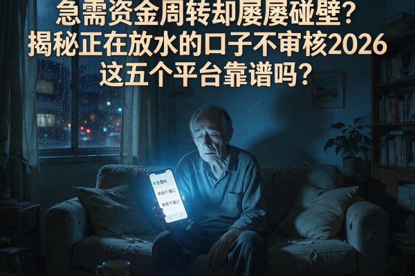 急需资金周转却屡屡碰壁？揭秘正在放水的口子不审核2026，这五个平台靠谱吗？