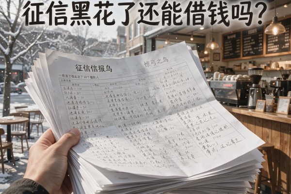征信黑花了还能借钱吗？我采访了30个借款人，答案很扎心