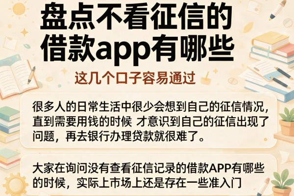 盘点不看征信的借款app有哪些，这几个口子容易通过