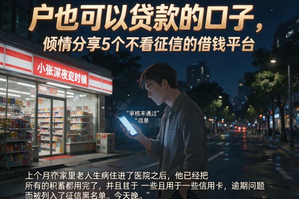 户也可以贷款的口子，倾情分享5个不看征信的借钱平台