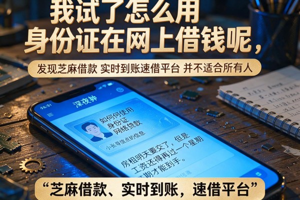 我试了怎么用身份证在网上借钱呢，发现芝麻借款实时到账速借平台并不适合所有人