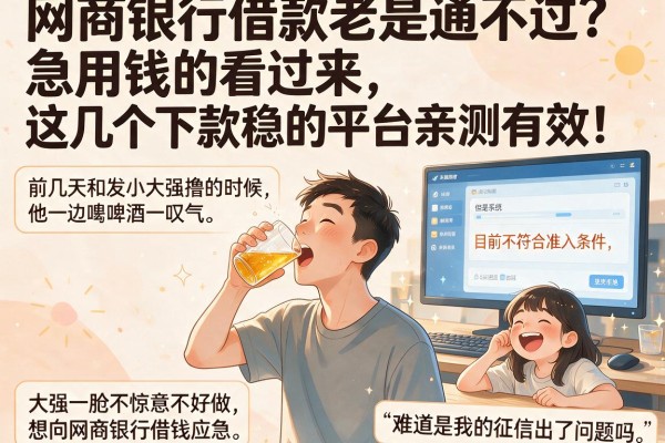 网商银行借款老是通不过？急用钱的看过来，这几个下款稳的平台亲测有效！