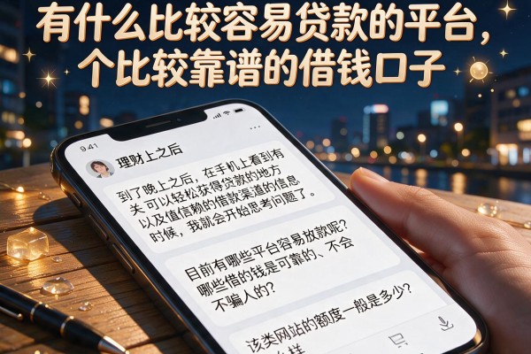 有什么比较容易贷款的平台，细致阐述五个比较靠谱的借钱口子
