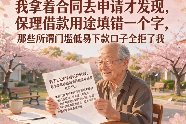 我拿着合同去申请才发现，保理借款用途填错一个字，那些所谓门槛低易下款口子全拒了我