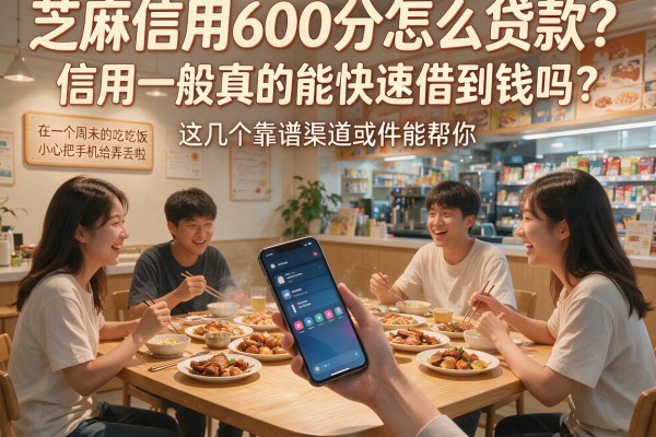 芝麻信用600分怎么贷款？信用一般真的能快速借到钱吗？这几个靠谱渠道或许能帮你