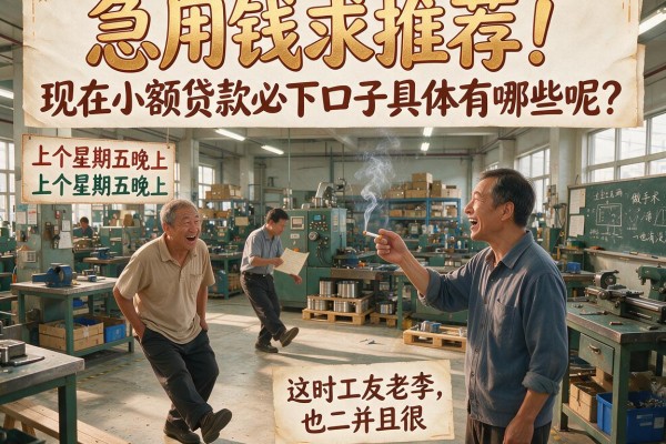 急用钱求推荐！现在小额贷款必下口子具体有哪些呢？