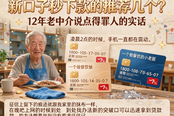 新口子秒下款的推荐几个？12年老中介说点得罪人的实话
