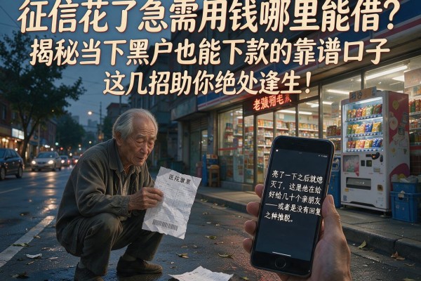 征信花了急需用钱哪里能借？揭秘当下黑户也能下款的靠谱口子，这几招助你绝处逢生！