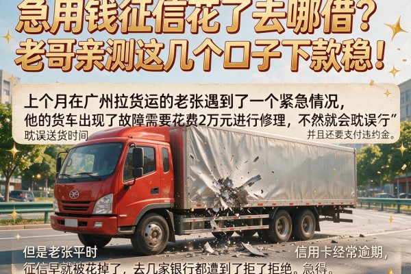 急用钱征信花了去哪借？老哥亲测这几个口子下款稳！