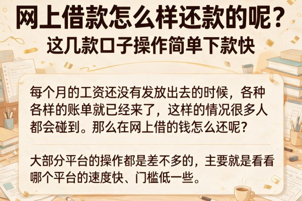 网上借款怎么样还款的呢？这几款口子操作简单下款快