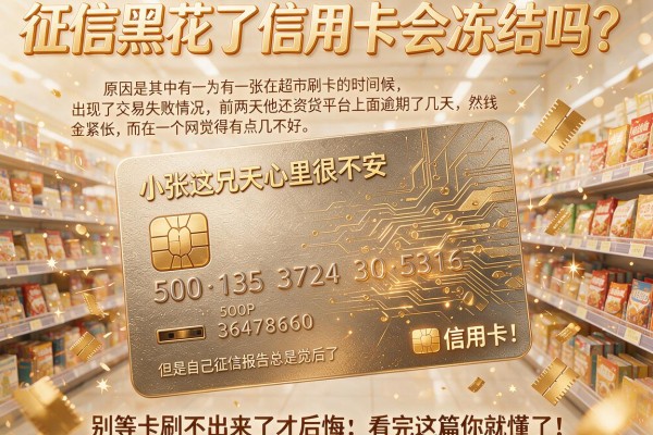征信黑花了信用卡会冻结吗？别等卡刷不出来了才后悔，看完这篇你就懂了！