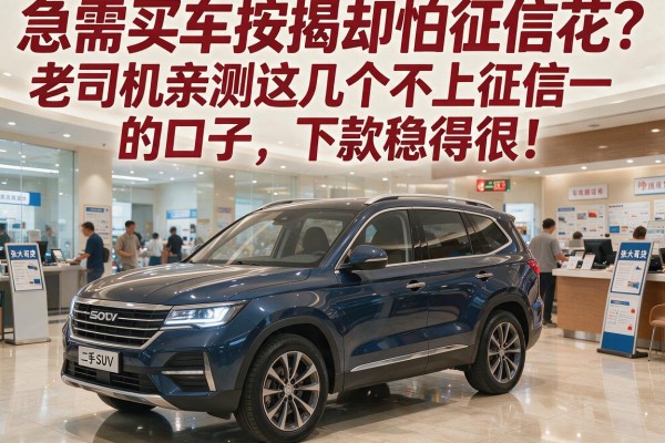急需买车按揭却怕征信花?老司机亲测这几个不上征信的口子,下款稳得很!