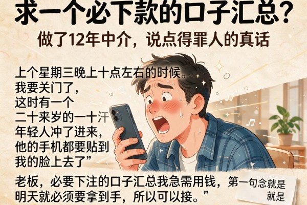 求一个必下款的口子汇总？做了12年中介，说点得罪人的真话