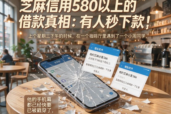 芝麻信用580以上的借款真相：有人秒下款，有人却被坑惨