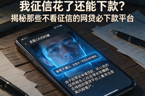 我征信花了还能下款？揭秘那些不看征信的网贷必下款平台