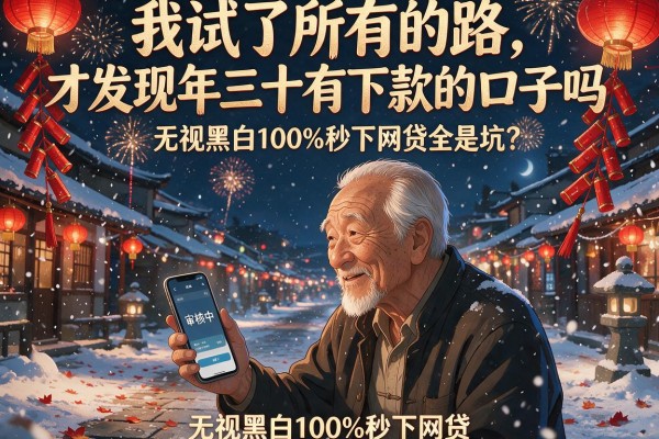 我试了所有的路，才发现年三十有下款的口子吗和无视黑白100%秒下网贷全是坑