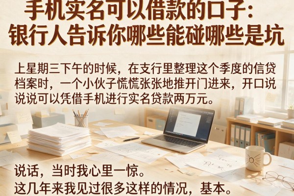 手机实名可以借款的口子：银行人告诉你哪些能碰哪些是坑