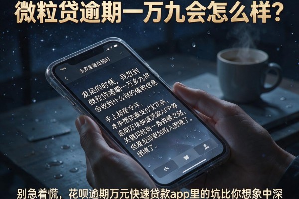 微粒贷逾期一万九会怎么样？别急着慌，花呗逾期万元快速贷款app里的坑比你想象中深