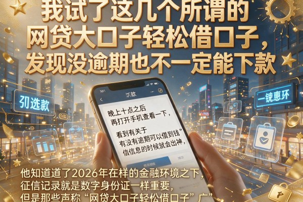 我试了这几个所谓的网贷大口子轻松借口子,发现没逾期也不一定能下款