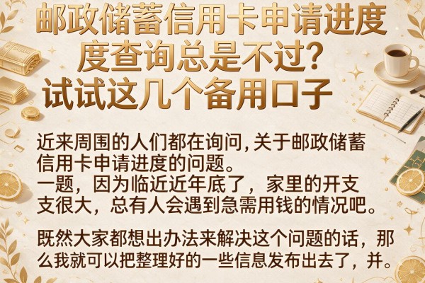 邮政储蓄信用卡申请进度查询总是不过？试试这几个备用口子