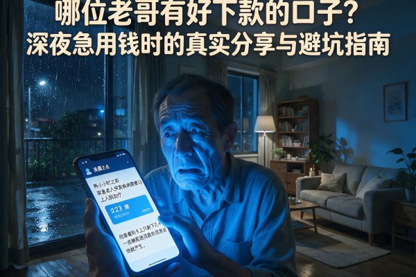 哪位老哥有好下款的口子？深夜急用钱时的真实分享与避坑指南