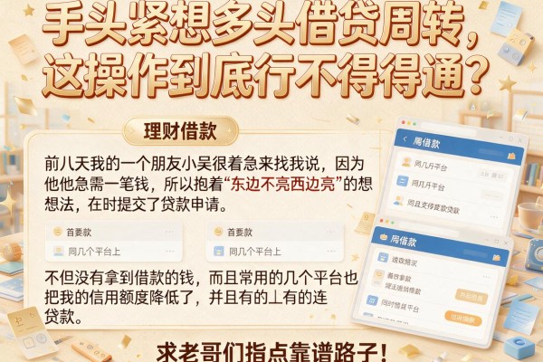 手头紧想多头借贷周转，这操作到底行不行得通？求老哥们指点靠谱路子！