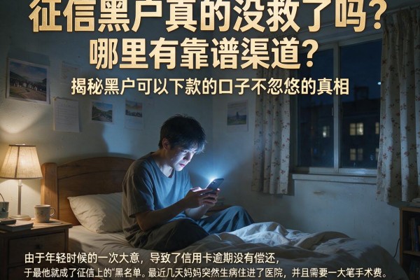征信黑户真的没救了吗？哪里有靠谱渠道？揭秘黑户可以下款的口子不忽悠的真相