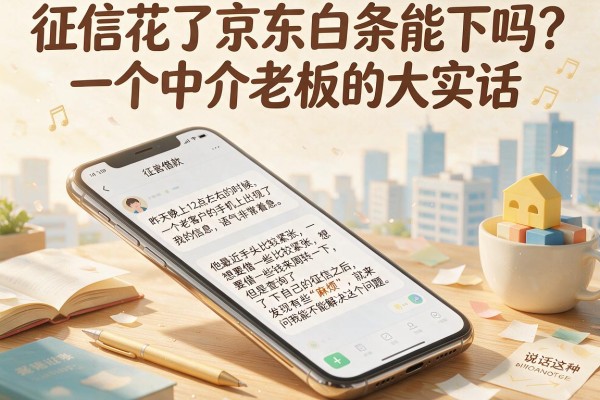 征信花了京东白条能下吗？一个中介老板的大实话