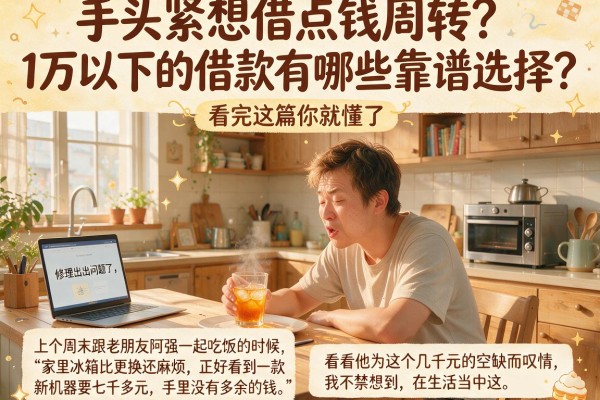 手头紧想借点钱周转？1万以下的借款有哪些靠谱选择？看完这篇你就懂了