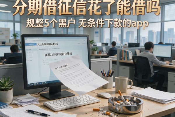 分期借征信花了能借吗，规整5个黑户无条件下款的app