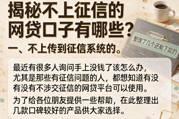 揭秘不上征信的网贷口子有哪些？整理了几个还能下款的