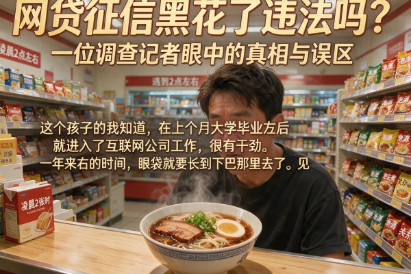 网贷征信黑花了违法吗？一位调查记者眼中的真相与误区
