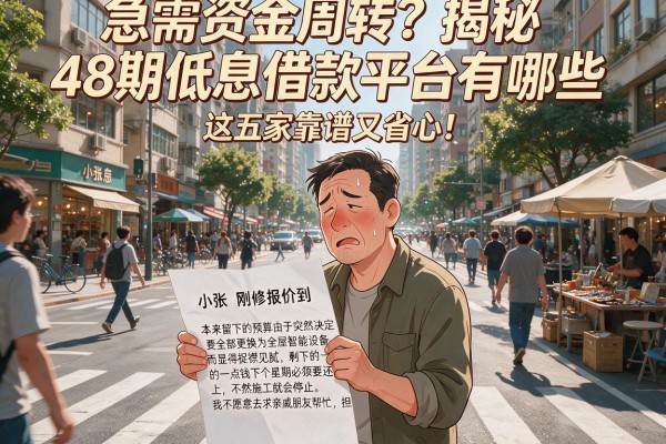 急需资金周转？揭秘48期低息借款平台有哪些，这五家靠谱又省心！