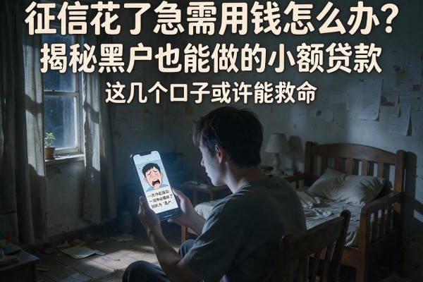 征信花了急需用钱怎么办？揭秘黑户也能做的小额贷款，这几个口子或许能救命