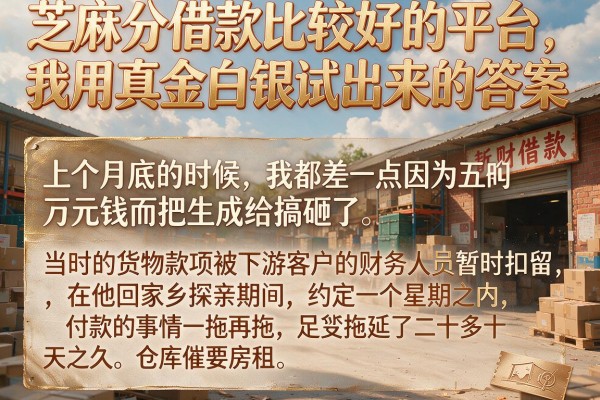 芝麻分借款比较好的平台，我用真金白银试出来的答案