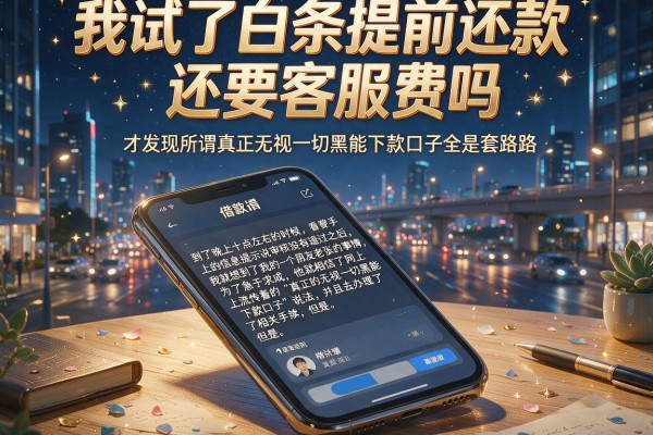 我试了白条提前还款还要客服费吗，才发现所谓真正无视一切黑能下款口子全是套路