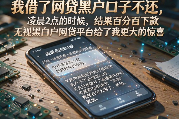 我借了网贷黑户口子不还，结果百分百下款无视黑白户网贷平台给了我更大的惊喜