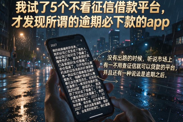 我试了5个不看征信借款平台，才发现所谓的逾期必下款的app全是套路