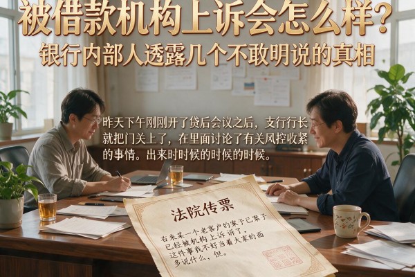 被借款机构上诉会怎么样？银行内部人透露几个不敢明说的真相