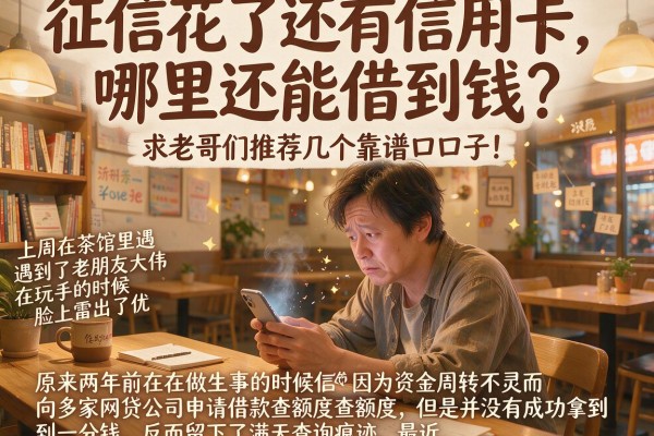 征信花了还有信用卡，哪里还能借到钱？求老哥们推荐几个靠谱口子！