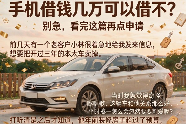 手机借钱几万可以借不？别急，看完这篇再点申请